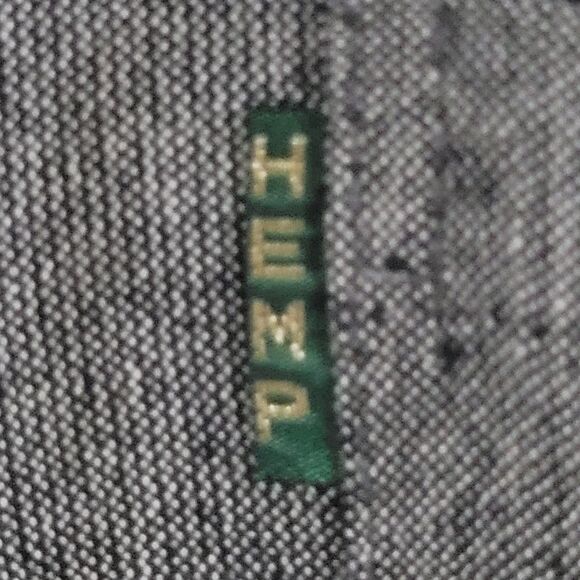 Himalayan Hemp Shirt Mens 3XL Fits Like XL Short Sleeve Button Up THC Free - Picture 8 of 8